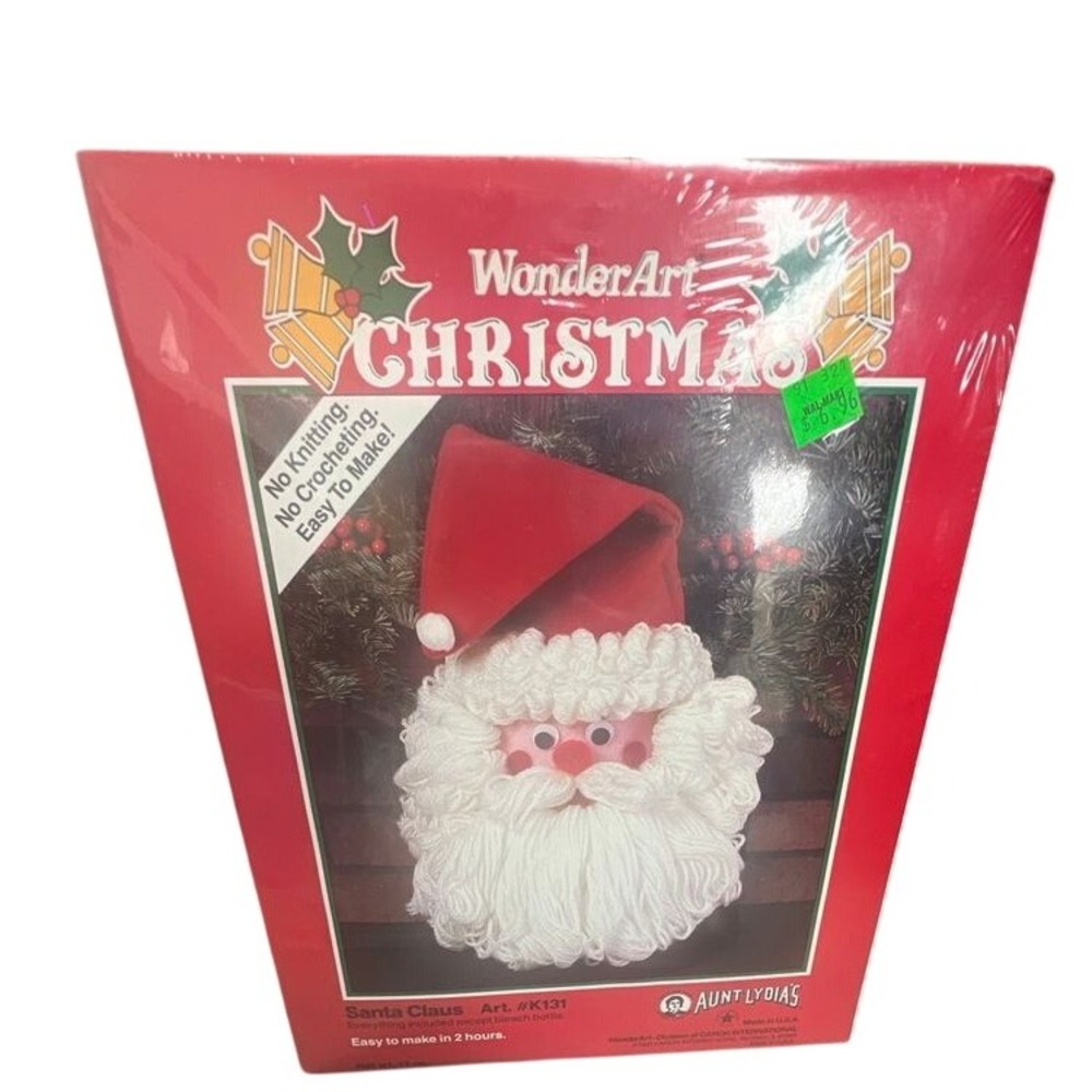 Vintage 90s Santa Claus Craft wonder art‎ Christmas aunt Lydia's kit #K131 new